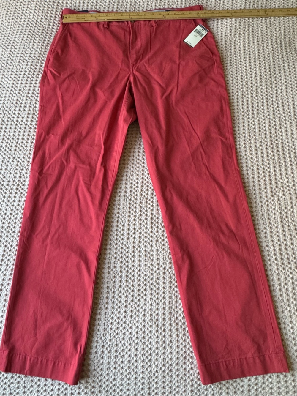 Polo Ralph Lauren Men's Straight-Fit Washed Stretch Chino Pants 38x32 Red NWT - Picture 9 of 10